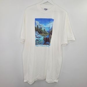 Vintage 90s Outdoor Wilderness Protect Our Natural Resources Graphic Tee NEW